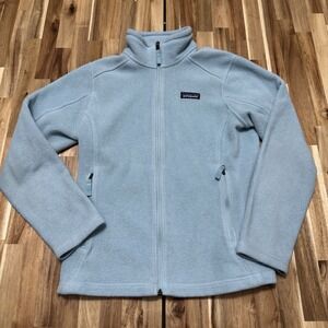 Patagonia Synchilla Jacket Womens S Blue Full Zip Fleece Zipper Pockets‎ Outdoor